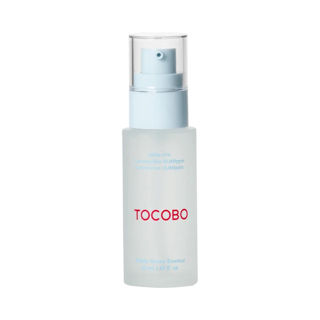 Tocobo Bifida Biome Essence 50ml con Bifida 45% Lactobacillus y Lactococcus, essence coreana probiótica para barrera cutánea en Perú