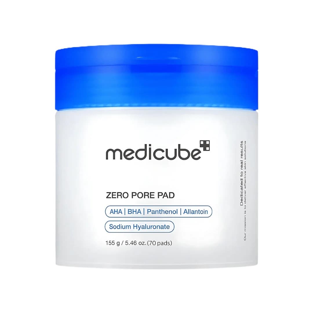 Medicube Zero Pore Pad 70 unidades con AHA BHA Panthenol y Sodium Hyaluronate, pads exfoliantes coreanos para poros en Perú